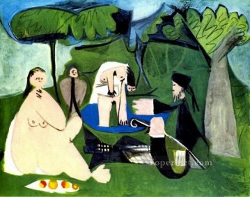  grass - Luncheon on the Grass after Manet 3 1960 cubism Pablo Picasso